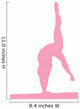 Gymnastics - Handstand on Balance Beam Wall Decal