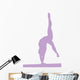 Gymnastics - Handstand on Balance Beam Wall Decal
