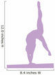 Gymnastics - Handstand on Balance Beam Wall Decal