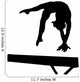 Black Gymnastics Silhouette Wall Decal