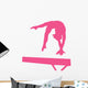 Gymnastics Silhouette - Balance Beam Hand Spring Wall Decal