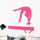 Gymnastics Silhouette - Balance Beam Hand Spring Wall Decal