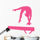 Gymnastics Silhouette - Balance Beam Hand Spring Wall Decal