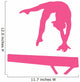 Gymnastics Silhouette - Balance Beam Hand Spring Wall Decal