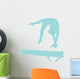 Gymnastics Silhouette Balance Beam Wall Decal