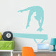 Gymnastics Silhouette Balance Beam Wall Decal