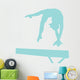 Gymnastics Silhouette Balance Beam Wall Decal