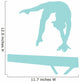 Gymnastics Silhouette Balance Beam Wall Decal
