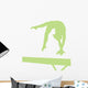Gymnastics Silhouette - Balance Beam Hand Spring Wall Decal
