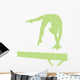 Gymnastics Silhouette - Balance Beam Hand Spring Wall Decal