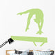 Gymnastics Silhouette - Balance Beam Hand Spring Wall Decal