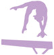 Gymnastics Balance Beam Hand Spring Wall Decal