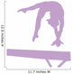 Gymnastics Balance Beam Hand Spring Wall Decal
