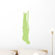 Gymnastics Silhouette Olympic Rings Upside Down Wall Decal