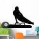 Gymnastics Silhouette Style Swinging Wall Decal