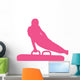 Gymnastics Silhouette Swinging Hot Wall Decal