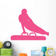 Gymnastics Silhouette Swinging Hot Wall Decal
