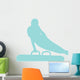 Gymnastics Silhouette Swinging Light Wall Decal