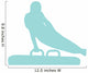 Gymnastics Silhouette Swinging Light Wall Decal