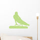 Gymnastics Silhouette Swinging Lime Wall Decal