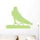 Gymnastics Silhouette Swinging Lime Wall Decal