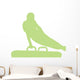 Gymnastics Silhouette Swinging Lime Wall Decal