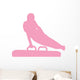 Gymnastics Silhouette Swinging Pink Wall Decal