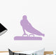 Gymnastics Silhouette Swinging Lavender Wall Decal