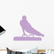 Gymnastics Silhouette Swinging Lavender Wall Decal