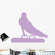 Gymnastics Silhouette Swinging Lavender Wall Decal