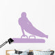 Gymnastics Silhouette Swinging Lavender Wall Decal