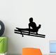 Gymnastics Silhouette Style Double Wall Decal