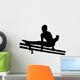 Gymnastics Silhouette Style Double Wall Decal