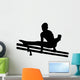 Gymnastics Silhouette Style Double Wall Decal
