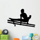 Gymnastics Silhouette Style Double Wall Decal