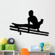 Gymnastics Silhouette Style Double Wall Decal