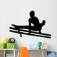 Gymnastics Silhouette Style Double Wall Decal