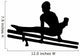 Gymnastics Silhouette Style Double Wall Decal