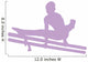 Gymnastics Silhouette Double Parallel Bars - Lavender Wall Decal