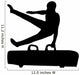 Gymnastics Silhouette Style Single Hand Horse Flip Wall Decal