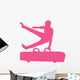 Male Gymnastics Hot Pink Wall Decal