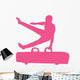Male Gymnastics Hot Pink Wall Decal