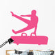 Male Gymnastics Hot Pink Wall Decal