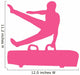 Male Gymnastics Hot Pink Wall Decal