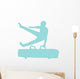 Gymnastics Silhouette Single Hand Flip Wall Decal
