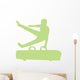 Gymnastics Silhouette Single Hand Flip Wall Decal