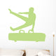 Gymnastics Silhouette Single Hand Flip Wall Decal