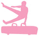 Gymnastics Silhouette Hand Flip Wall Decal