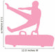 Gymnastics Silhouette Hand Flip Wall Decal