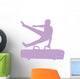 Gymnastics Silhouette Single Hand Flip Wall Decal